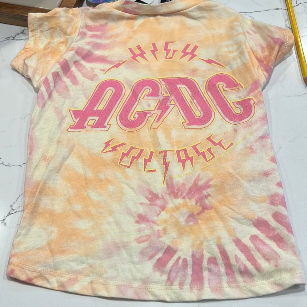 AC/DC dog T-shirt